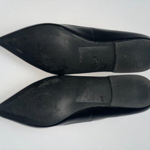 Abound Madelyn Black Flats 8M Pointed Toe Business Casual - Picture 3 of 6